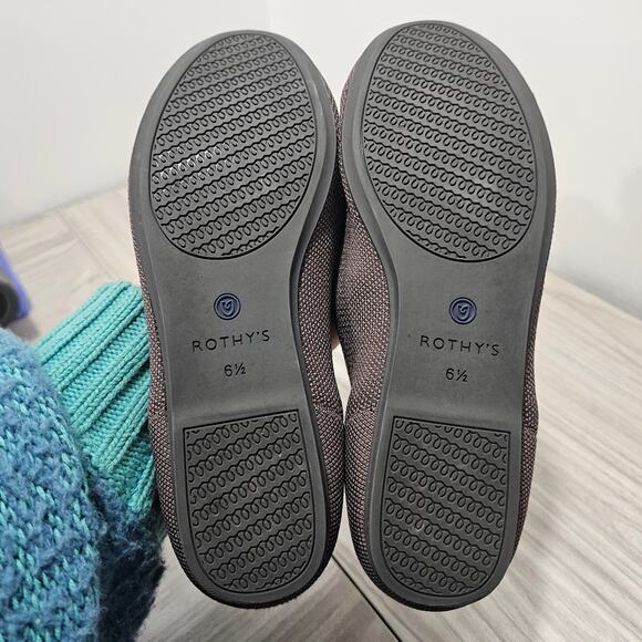 Rothy’s The Flat in mauve mink Muted Purple Women 6.5 round toe retired brown - Picture 8 of 9